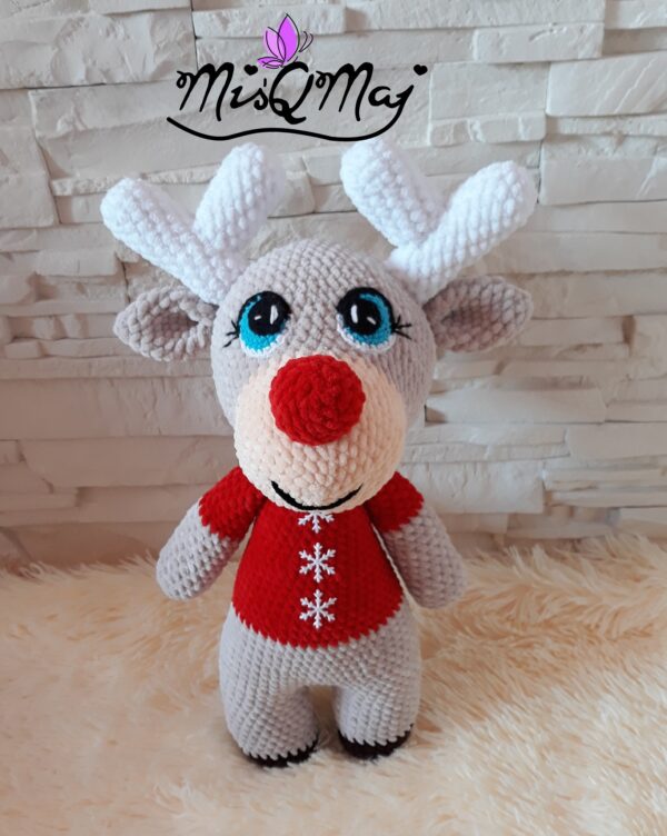 Wzór Szydełkowy Amigurumi - Renifer Rudolf "MiśQMaj"