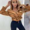 Kurtka Agatha Pucci Zamsz Camel - obrazek 4