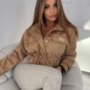 Kurtka Agatha Pucci Zamsz Camel - obrazek 3