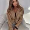 Kurtka Agatha Pucci Zamsz Camel