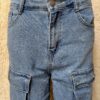Spodnie Jeans Moon Girl Boyfriend ,Bojówki z kieszeniami r.L - obrazek 4
