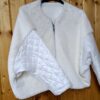 Kurtka Jeans Czarna 2w1 z białym futerkiem r. S/M - obrazek 7