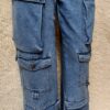 Spodnie Jeans Moon Girl Boyfriend ,Bojówki z kieszeniami r.L - obrazek 2