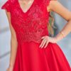 Sukienka Carla z cekinami czerwona r. 38 - obrazek 2