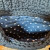 Torebka OREO granatowa na podszewce z kieszonką na zamek - ozdobny chwost - obrazek 2