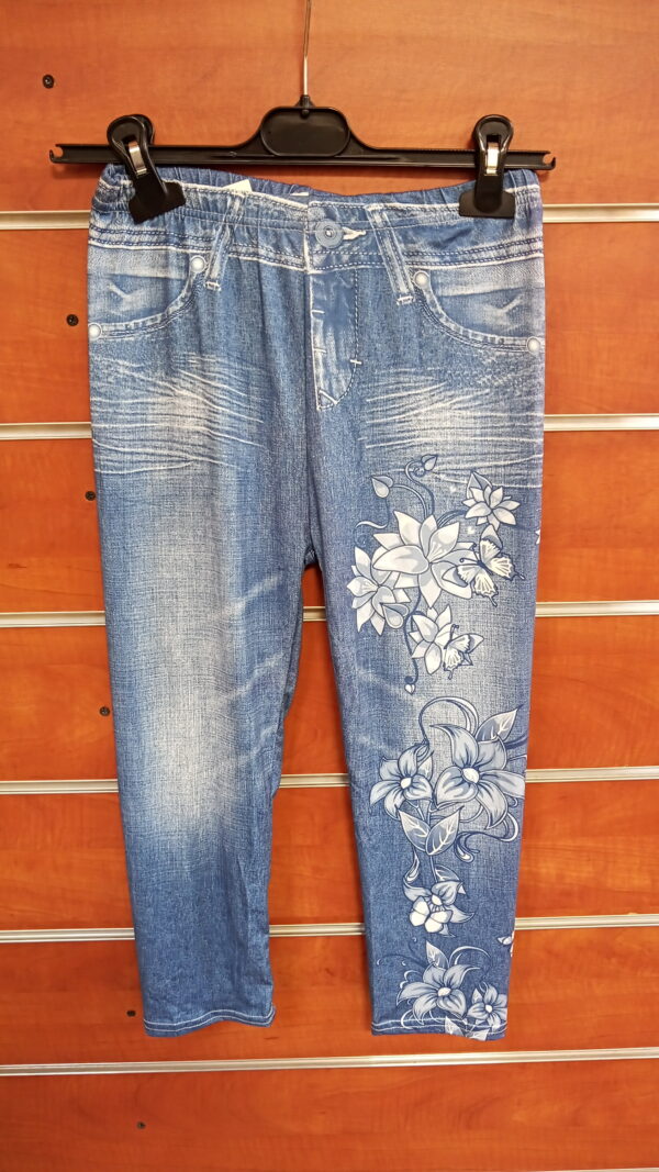 Legginsy 3/4 jeans elastyczne r.S/M