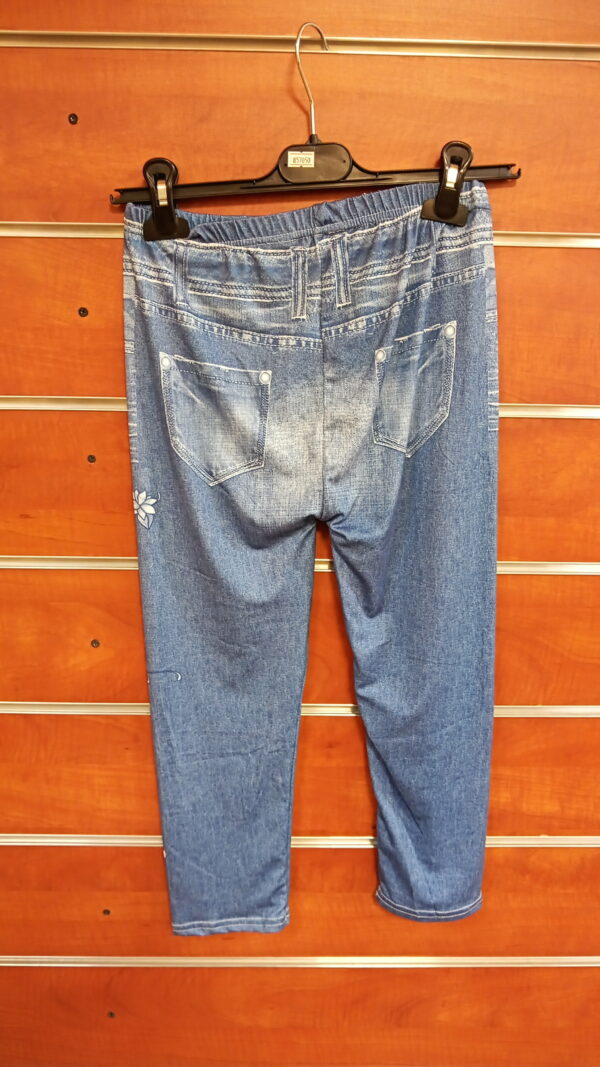 Legginsy 3/4 jeans elastyczne r.S/M - obrazek 2